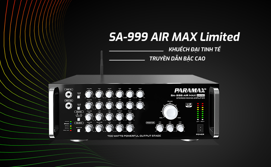 Ra mắt amply SA-999 AIR MAX Limited: Chào đón 2021 mạnh mẽ vượt trội